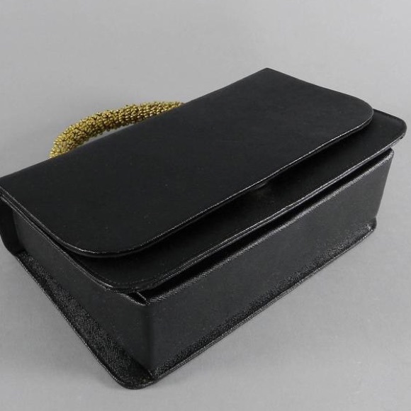 Rare 60’s Black Jeweled Panther Head Clutch - Picture 5 of 7